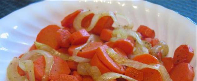 Морковь тушеная с луком: как приготовить вкусно и быстро. Как потушить морковь