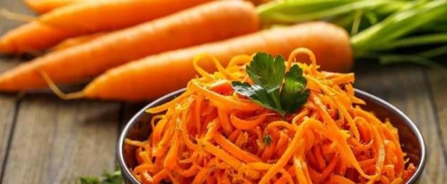 Консервированная морковь по корейски на зиму. Острая и хрустящая морковь по-корейски на зиму: рецепт пошагового приготовления