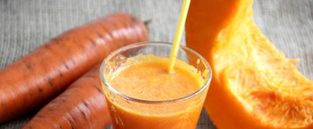 Тыквенно морковный сок с мякотью. Сок тыквенно-морковный на зиму: рецепт приготовления