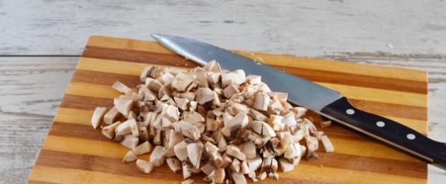 Рецепт грибной начинки для блинов. Блинчики с грибами и яйцом