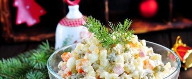 Новогодний салат «Оливье» – праздник начинается с угощений. Необычная подача привычных новогодних блюд: фото Как подать оливье на новый год