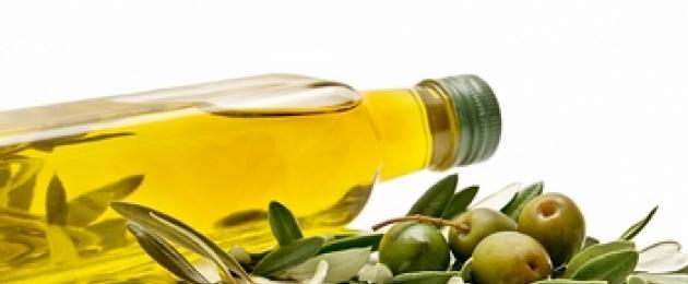 Масло оливковое применение. Рецепты, применение и лечебные свойства оливкового масла