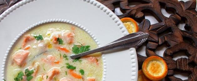 Суп норвежский с семгой сыром сливками. Норвежский сливочный суп из семги: как приготовить скандинавский суп из семги