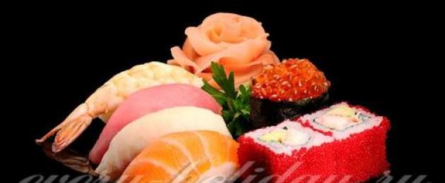Виды роллов в мире. Основные отличия суши от роллов: состав и внешний вид блюд