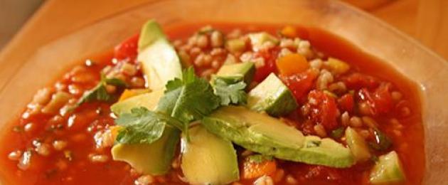 Холодный томатный суп. Томатный суп гаспачо – пошаговый рецепт. Как традиционно подают суп гаспачо? Суп-пюре из томатов - основные принципы приготовления